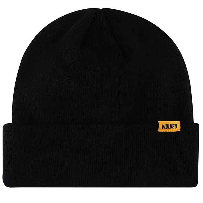 Wolverhampton Wanderers Shirt Store | Cuff Knitted Hat – Black Collection Wolverhampton Wanderers Official Gear